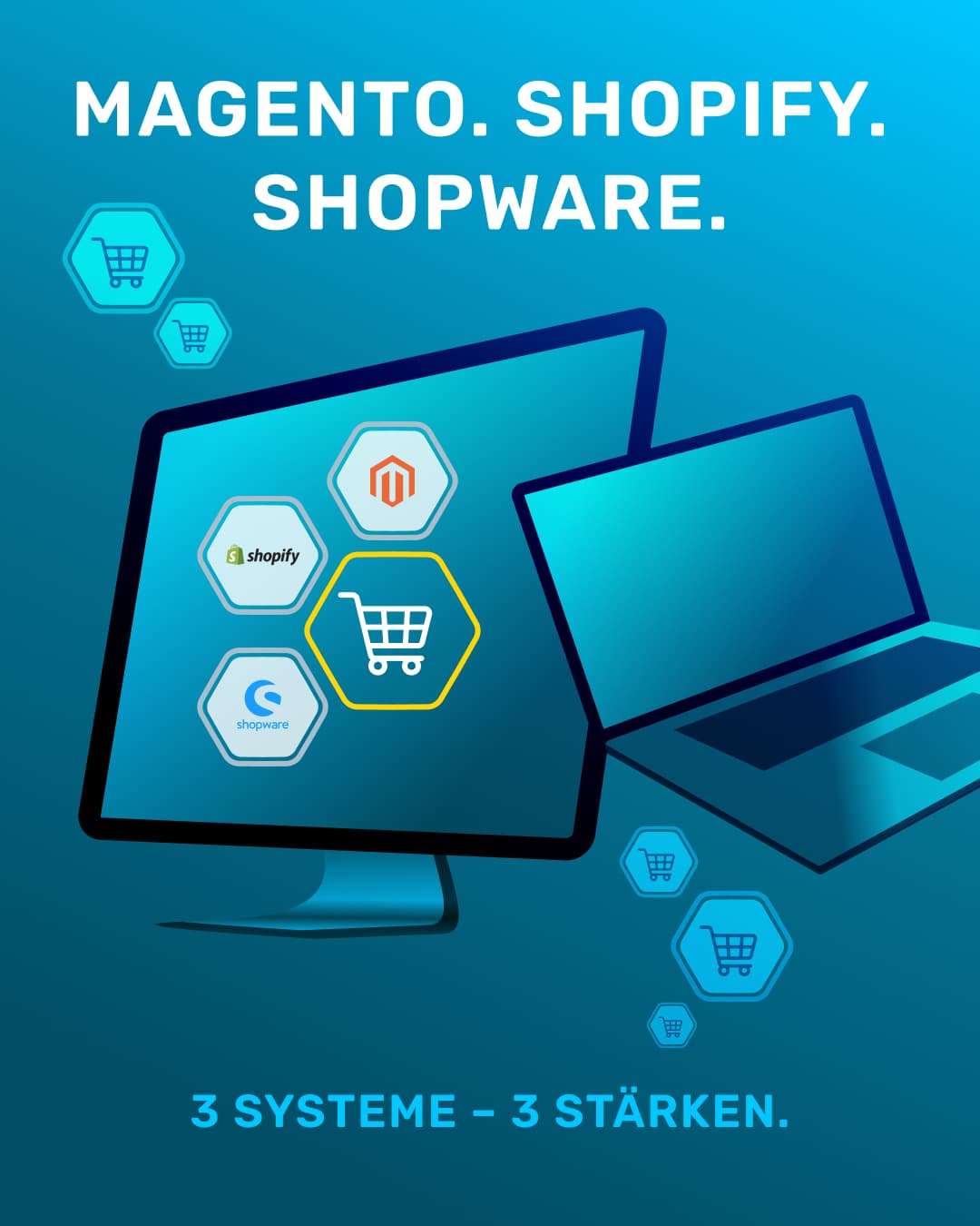 Magento, Shopify oder Shopware? Welches Shopsystem passt zu Ihrem Business?